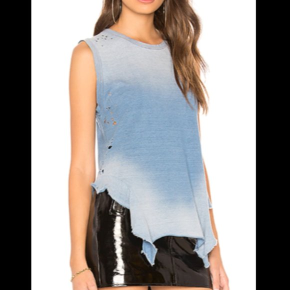 NSF Lea Asymmetrical Ruffle Tank - Picture 1 of 9
